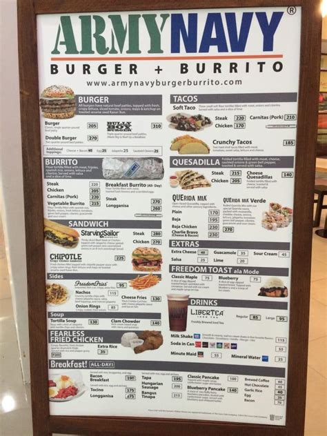 army navy sm fairview|Army Navy Menu, Menu for Army Navy, Novaliches, .